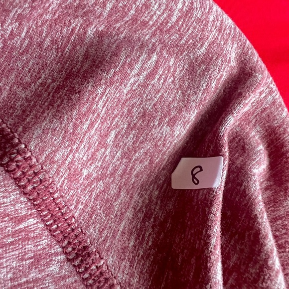 Lululemon peplum Warm your core long sleeve shirt 6 8 medium pleated back - Picture 6 of 7